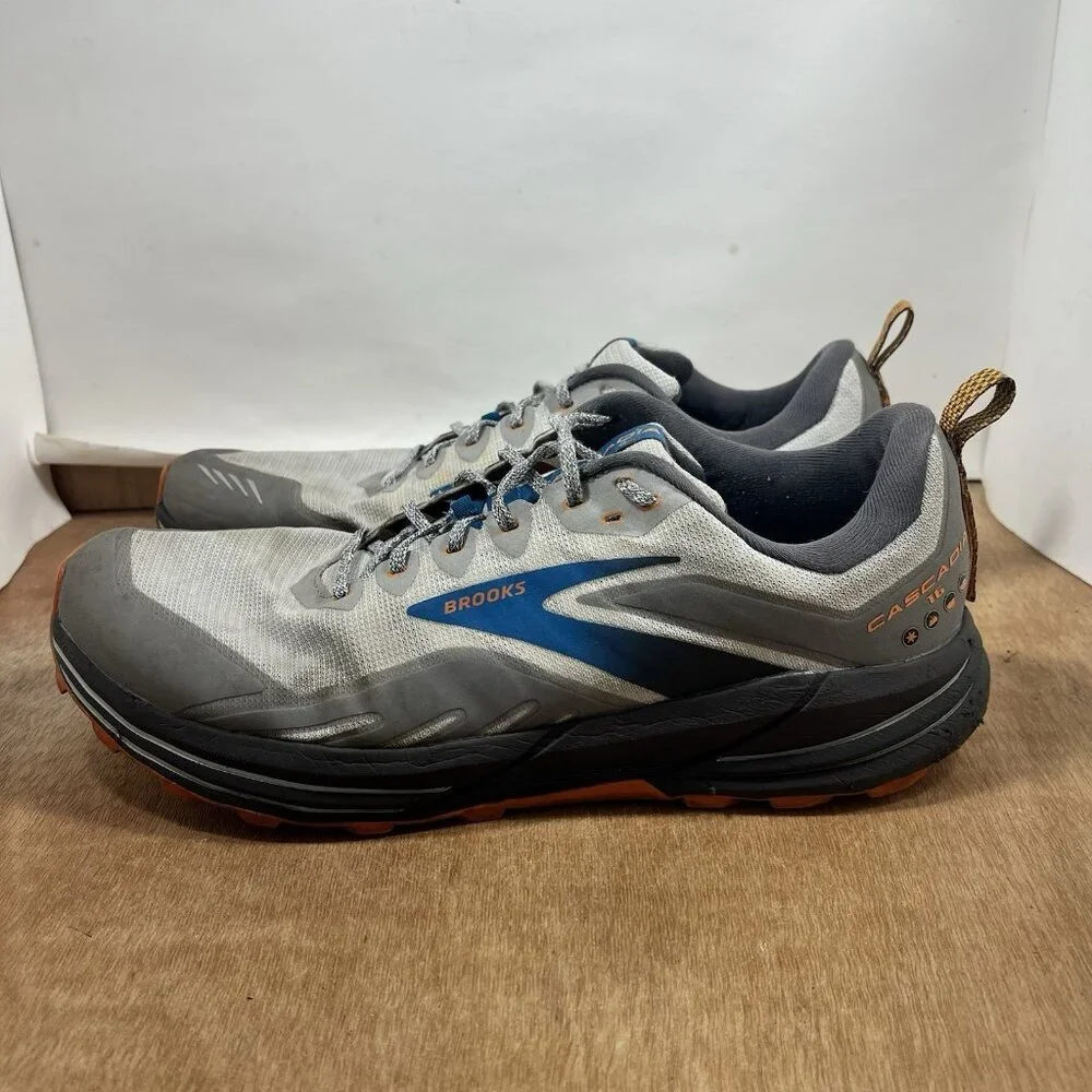 Brooks Cascadia 16 Men Size 15 D 1103761D038 Gray Running Shoes Sneakers
